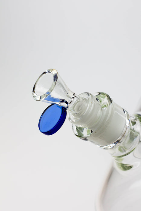 15.5" AQUA Glass / 9mm / glass beaker water bong- - One Wholesale