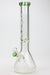 15.5" AQUA Glass / 9mm / glass beaker water bong-Green - One Wholesale