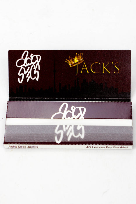 Acid Secs - Ultra thin rice Jack's Rolling Papers- - One Wholesale