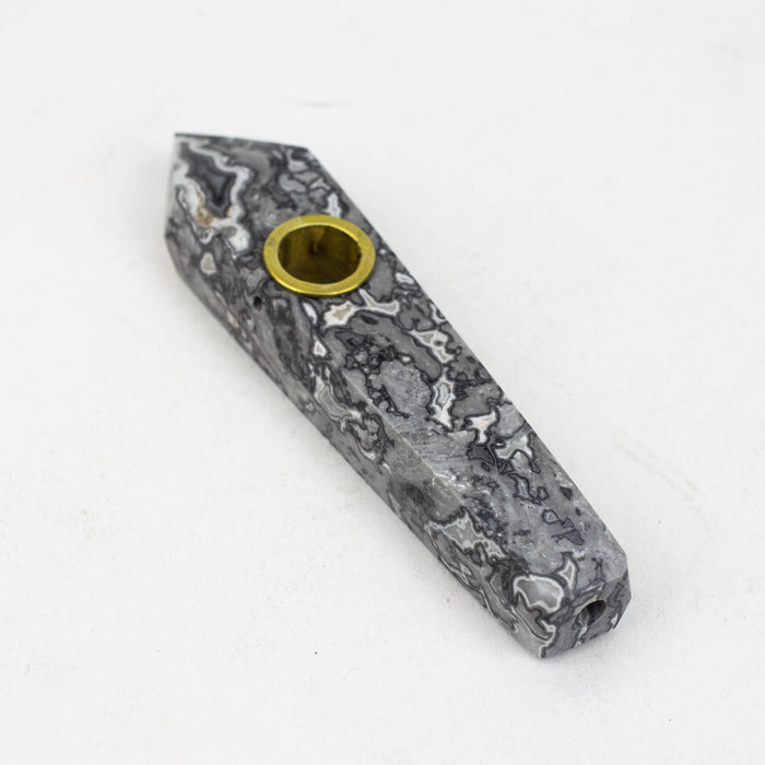 Acid Secs - Crystal Stone Smoking Pipe with choke hole
