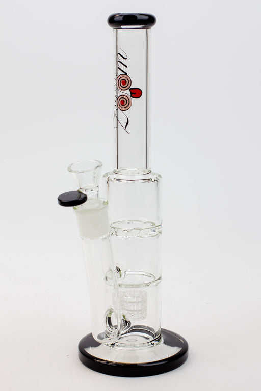 12" ZOOM Tornado and showerhead glass bong [B6] Bongs Canadian Distributor Black