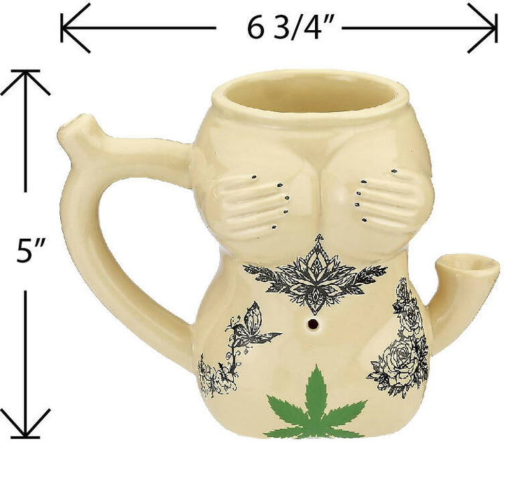 tattoo Girl mug Mug Pipe Roast and Toast Gifts
