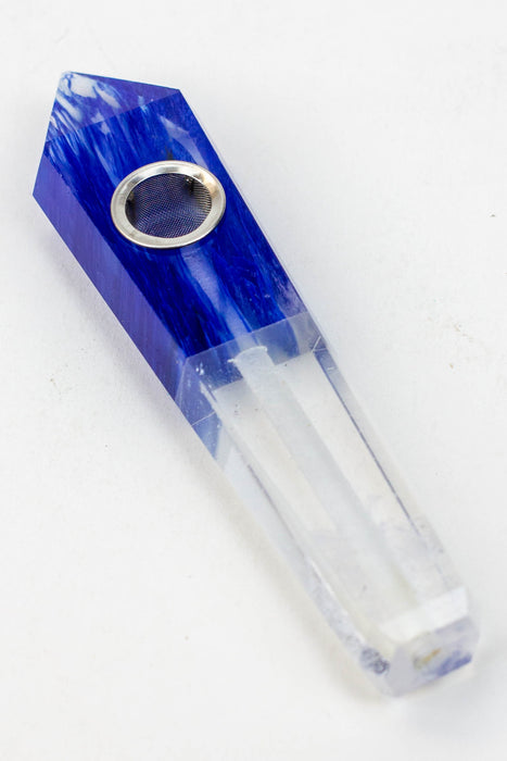 Quartz Smoking Pipe Pack of 2 Quartz hand pipe Canadian Distributor Blue Melting clear