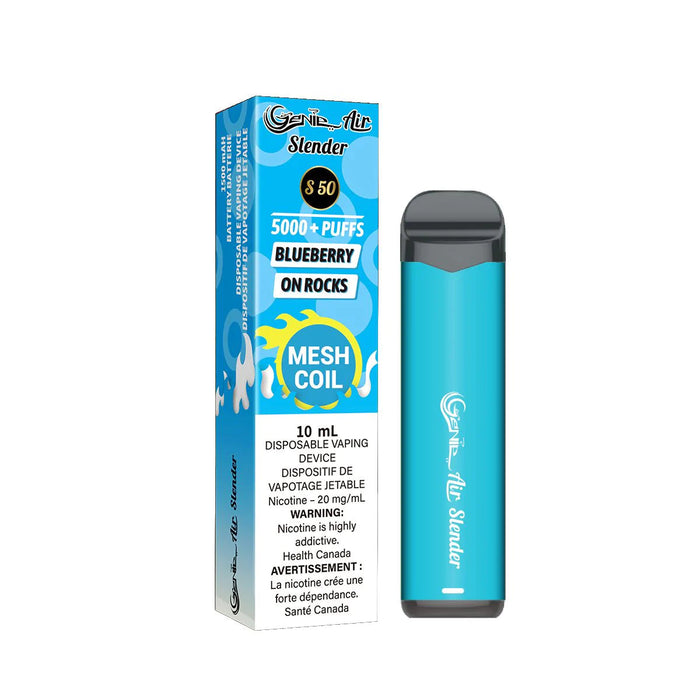 Genie Air Slender Mesh Coil disposable 5000 Puff Pod 20 mg/mL