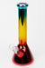 10" Metallic gradation glass water bong-BL/YL/RD - One Wholesale