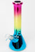 10" Metallic gradation glass water bong-PK/YL/BL - One Wholesale