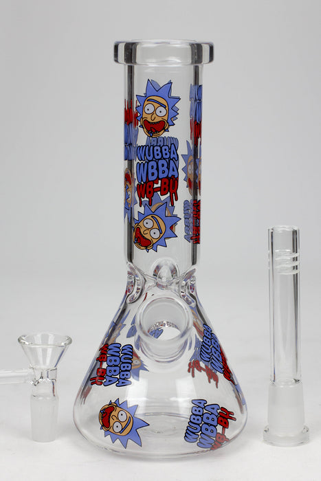 8" NM glass water bong-CL- - One Wholesale