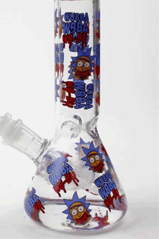 8" NM glass water bong-CL- - One Wholesale