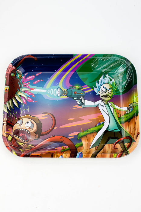 Cartoon and Leaf Large Rolling Tray-Design A - One Wholesale