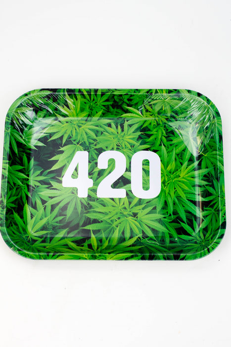 Cartoon and Leaf Large Rolling Tray-Design C - One Wholesale
