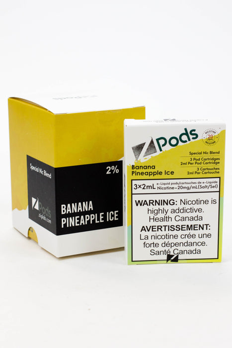 ZPOD S-Compatible Pods Box of 5 packs (20 mg/mL)-Banana Pineapple Ice - One Wholesale