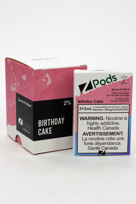 ZPOD S-Compatible Pods Box of 5 packs (20 mg/mL)-Birthday Cake - One Wholesale