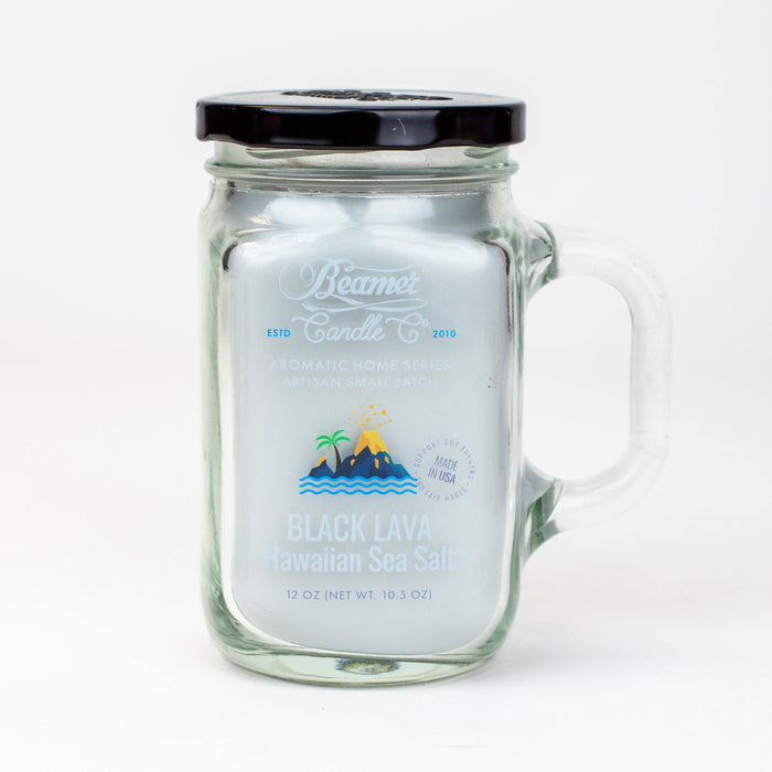 Beamer Candle Co. Ultra Premium Jar Aromatic Home Series candle-Black Lava Hawaiian Sea Salt - One Wholesale
