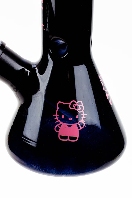 12" Kitty black 7 mm glass beaker bong [CD2001] Bongs Canadian Distributor