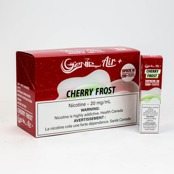 Genie Air+ SUPREME 50 disposable 1200 Puff 20 mg/mL Disposable Vape ONE Cherry Frost