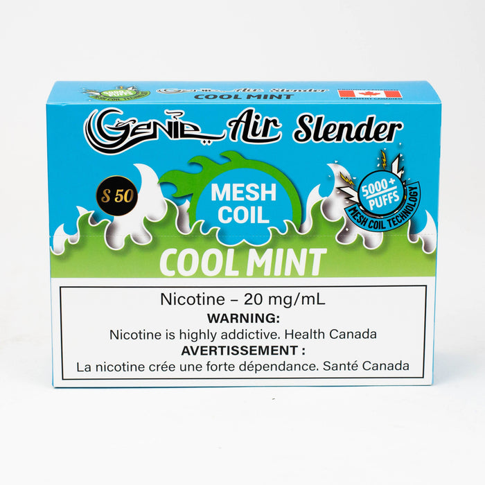 Genie Air Slender Mesh Coil disposable 5000 Puff Pod 20 mg/mL