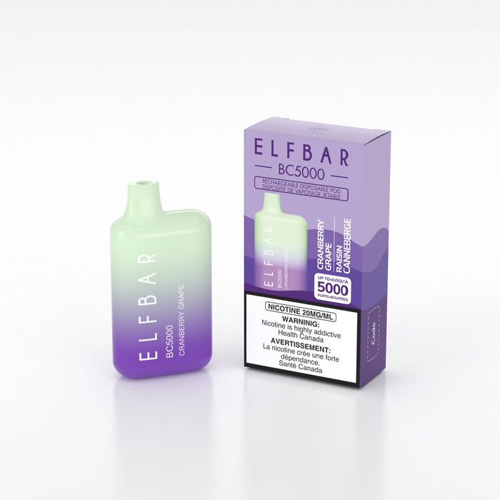 ELF BAR BC5000 Puff Disposable Vape 20 mg/mL Box of 10