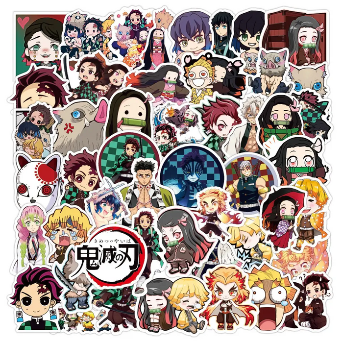 50pcs Assorted Anime Design Stickers