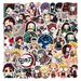 50pcs Assorted Anime Design Stickers Collectable Items Every Weekend Demon Slayer_A