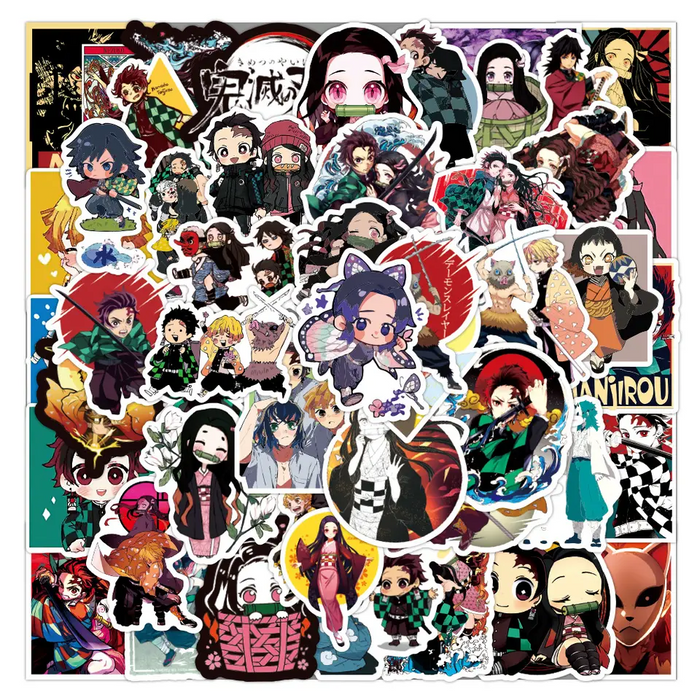 50pcs Assorted Anime Design Stickers