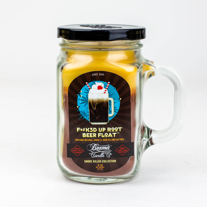 Beamer Candle Co. Ultra Premium Jar Smoke killer collection candle-F*#K#D up root beer float - One Wholesale