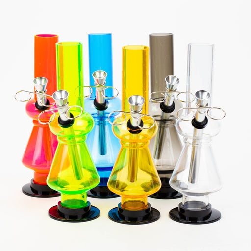 8" acrylic water pipe assorted [FD series]- - One Wholesale