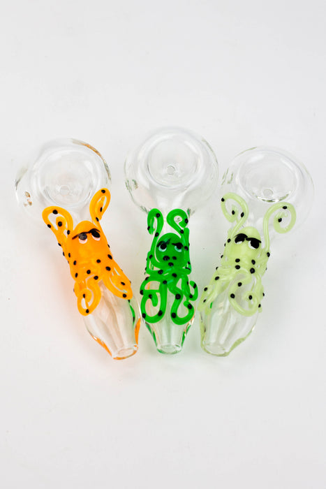 4" GLASS PIPE-Octopus [GHP004]- - One Wholesale