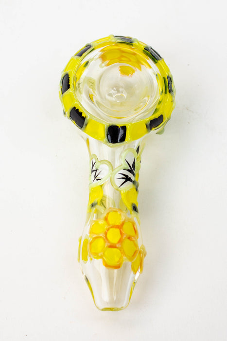 4" GLASS PIPE-BEE [GHP008]- - One Wholesale