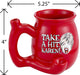 TAKE A HIT KAREN! RED Roast & Toast mug Quartz hand pipe Roast and Toast Gifts