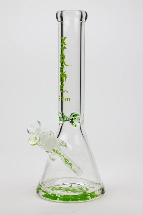 14" XTREME Glass / 9 mm / Classic Glass beaker Bong Glass Bong Canadian Distributor Green