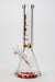 14" XTREME Glass / 9 mm / Classic Glass beaker Bong Glass Bong Canadian Distributor Red