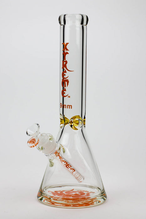 14" XTREME Glass / 9 mm / Classic Glass beaker Bong Glass Bong Canadian Distributor Yellow