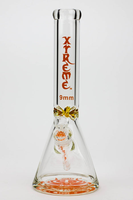 14" XTREME Glass / 9 mm / Classic Glass beaker Bong- - One Wholesale