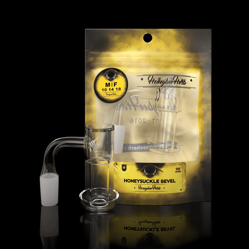 Honeybee Herb - HONEYSUCKLE BEVEL - 90° DEGREE | YL Bowl · Banger · Oil Burner Honeybee Herb 10 mm Male
