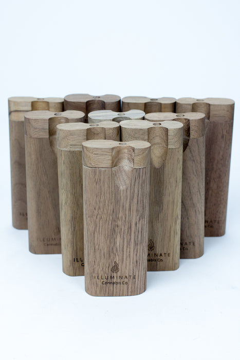 Walnut Dugout with Anodized Spring One hitter box of 10- - One Wholesale