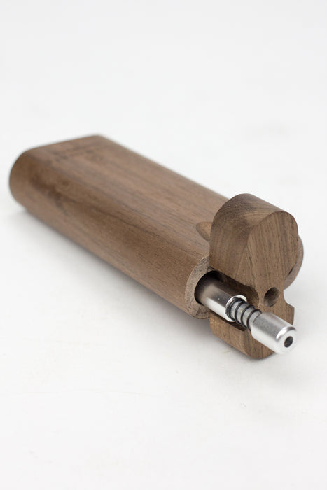 Walnut Dugout with Anodized Spring One hitter box of 10- - One Wholesale