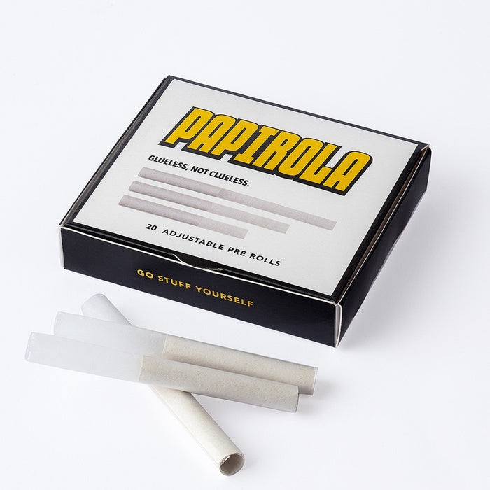 PAPIROLA Pre-rolled Telescopic Tubes - Adjustable Pre-rolled paper tubes Box