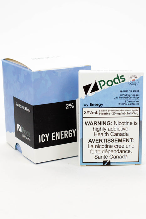 ZPOD S-Compatible Pods Box of 5 packs (20 mg/mL)-Icy Energy - One Wholesale