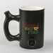 ROAST & TOAST PIPE MUG - SHINY BLACK WITH RASTA COLOR PRINT Quartz hand pipe Roast and Toast Gifts