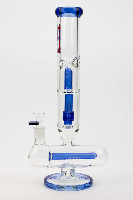 14" KUSH inline diffuser / splash guard / 7 mm / glass bong [K5003]-Blue - One Wholesale