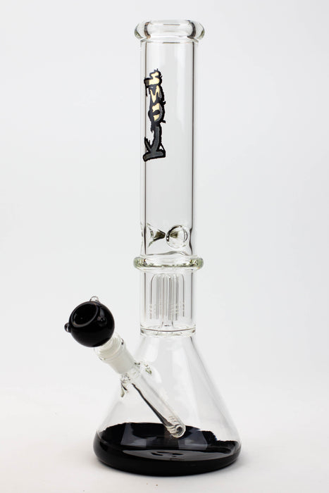 16" KUSH tree arms glass beaker bong [KR15]-Black - One Wholesale