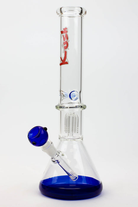 16" KUSH tree arms glass beaker bong [KR15]-Blue - One Wholesale