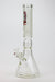 16" KUSH / 7mm / curved tube glass water bong-Red - One Wholesale