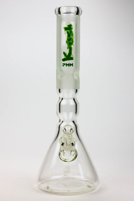 16" KUSH / 7mm / curved tube glass water bong- - One Wholesale