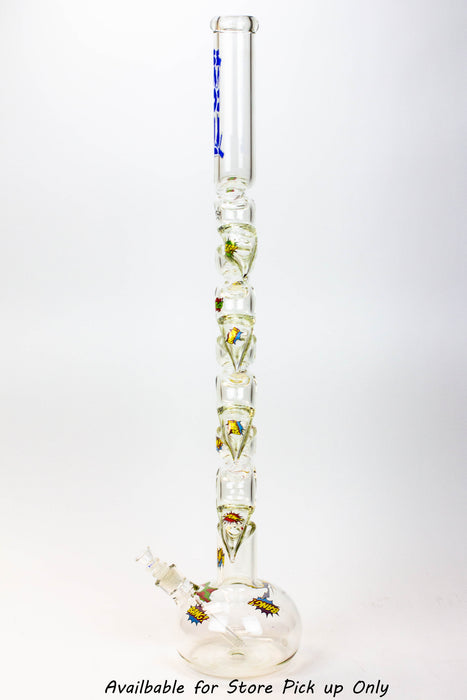 36" KUSH Glass 7mm Giant Zig Zag bong [KU069] Glass Bong Canadian Distributor
