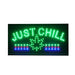 LED Light Wall Mount Sign -19" x 10" Flag · Sign Canadian Distributor Just Chill