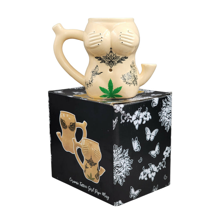 tattoo Girl mug Mug Pipe Roast and Toast Gifts