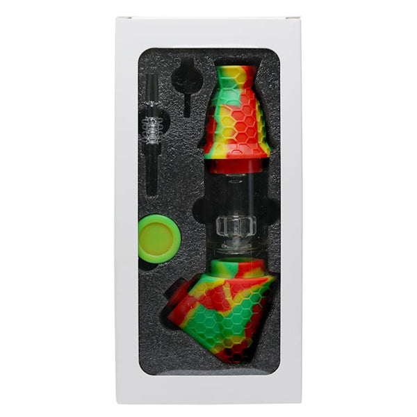 8 inch Silicone Nectar Collector Bubbler [WP-28] Nectar Collector High-End Brands Glass