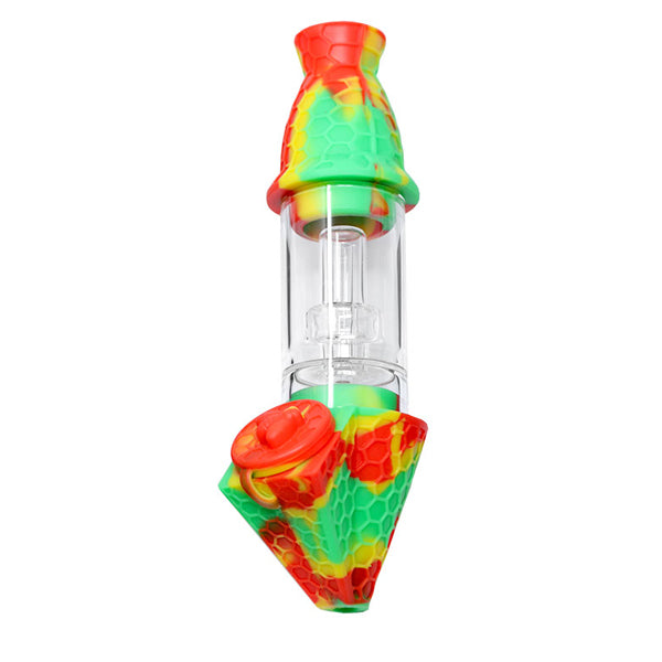 8 inch Silicone Nectar Collector Bubbler [WP-28] Nectar Collector High-End Brands Glass