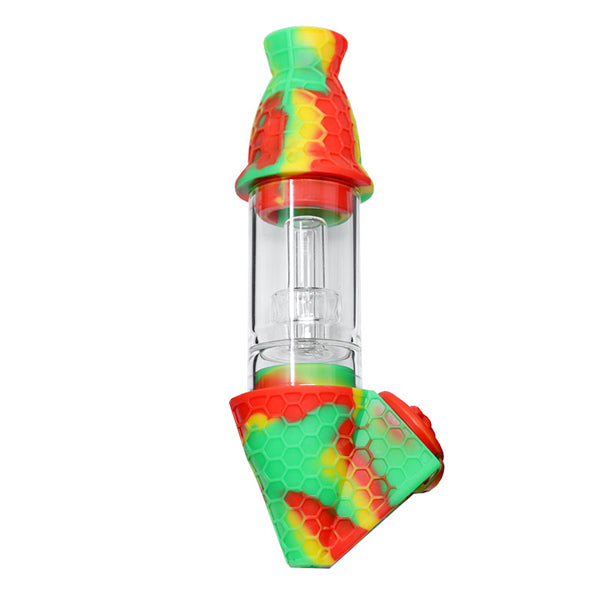 8 inch Silicone Nectar Collector Bubbler [WP-28] Nectar Collector High-End Brands Glass